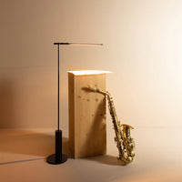 RENZO SERAFINI | LINEA RECHARGEABLE BLACK STEEL FLOOR LAMP