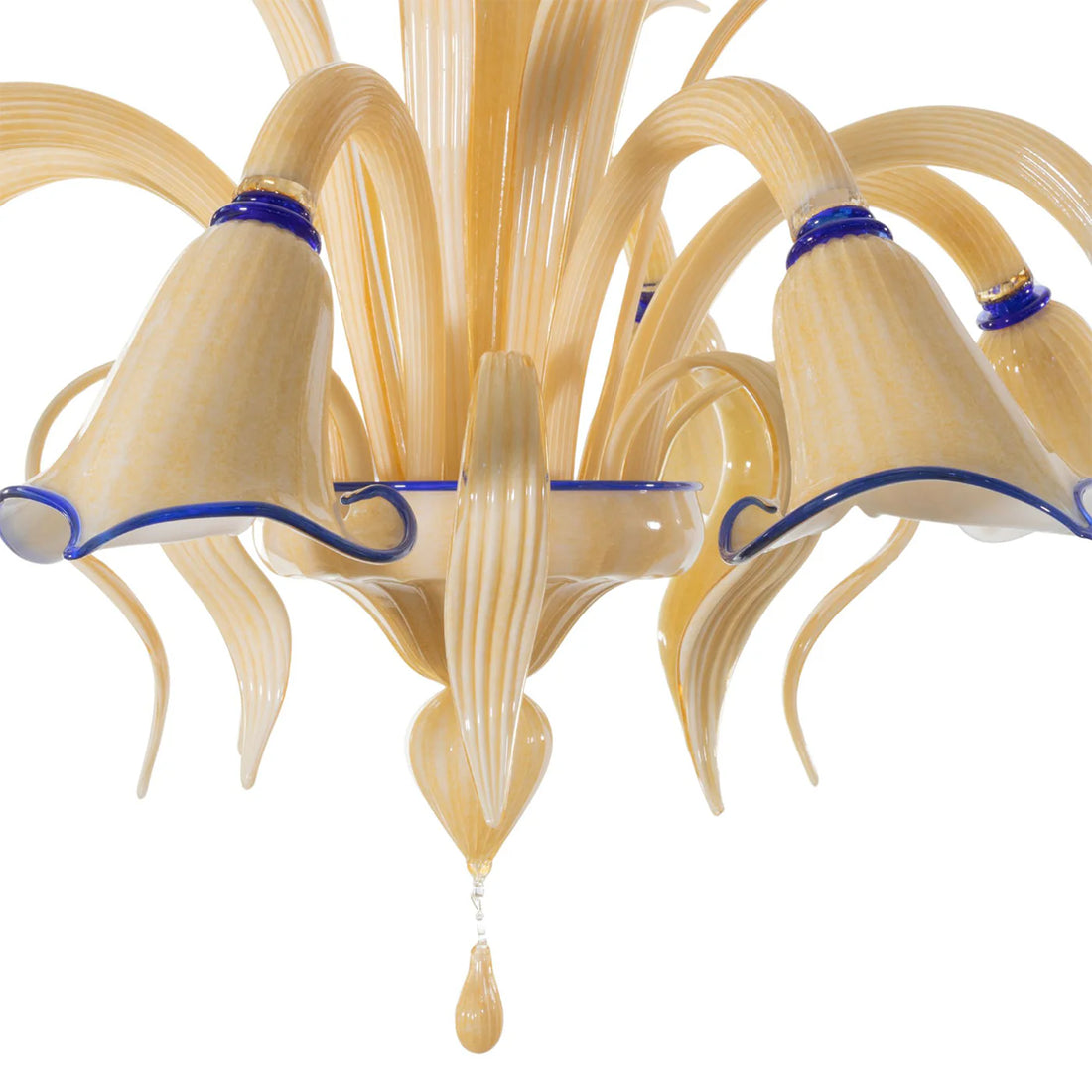 BOTTEGA VENEZIANA | FUROZ AMBRA FLORAL GLASS CHANDELIER