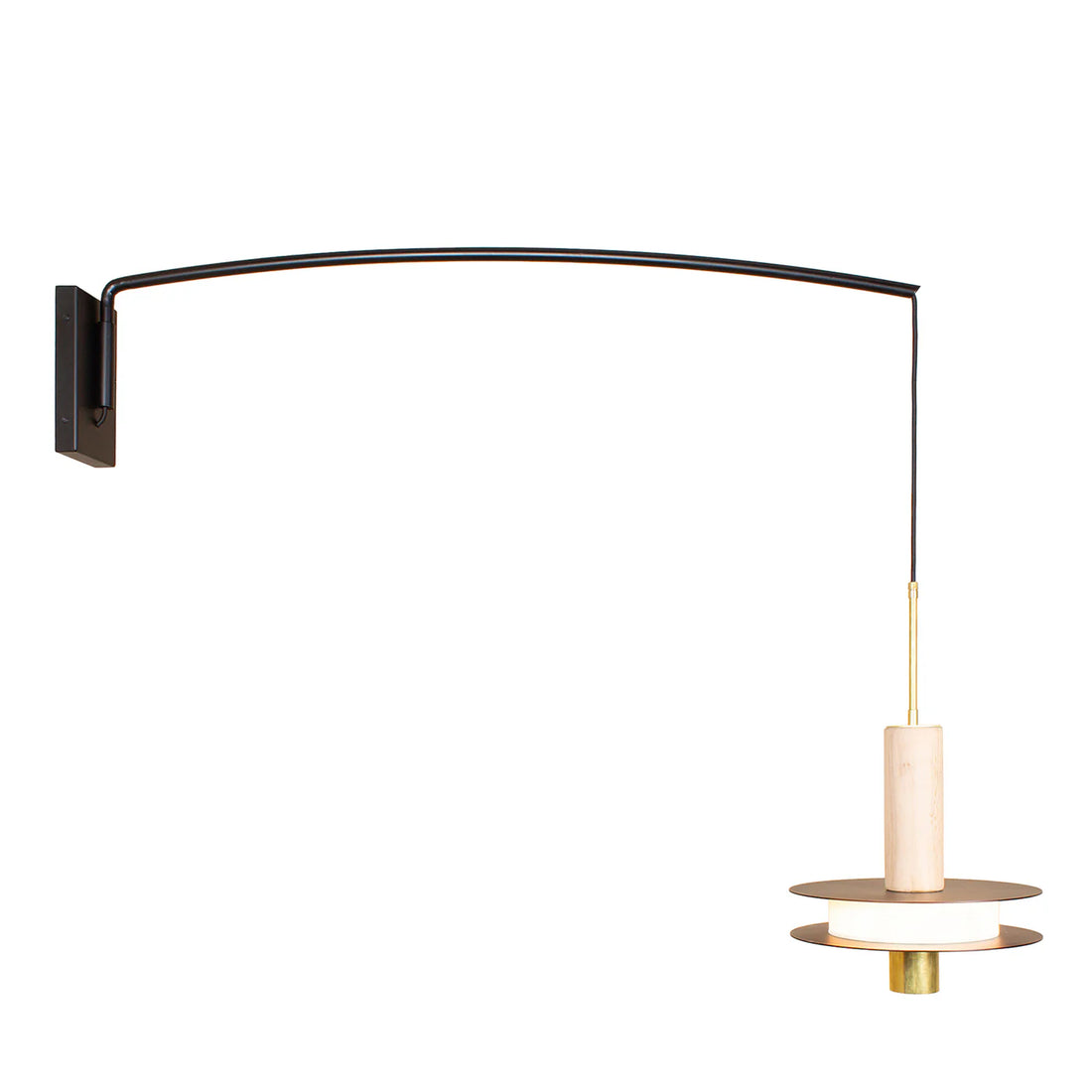 RENZO SERAFINI | CURVA D’ORIENTE BLACK STEEL WALL LAMP