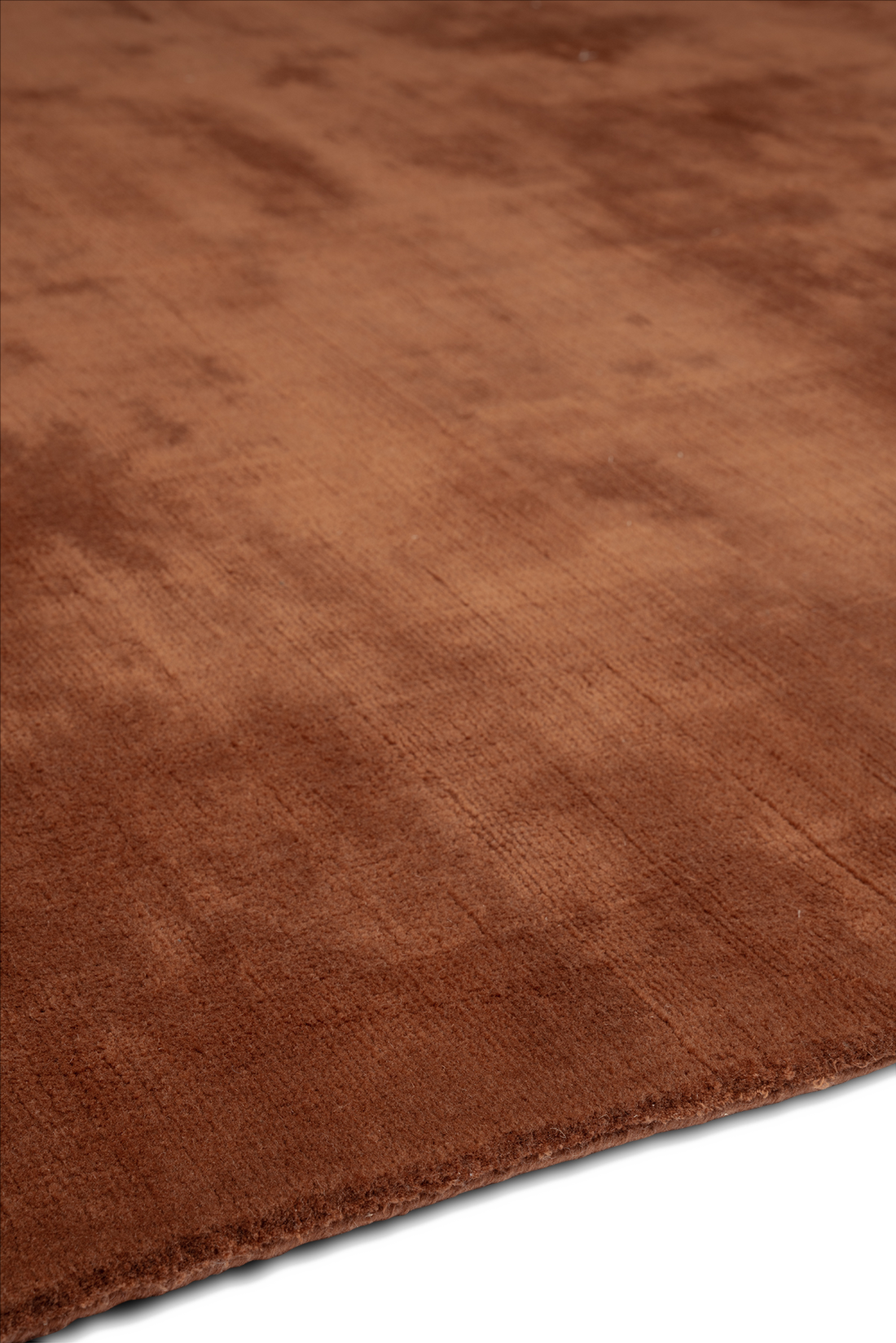 HANDLOOM CASHMERE BLEND LOW PILE RUSSET