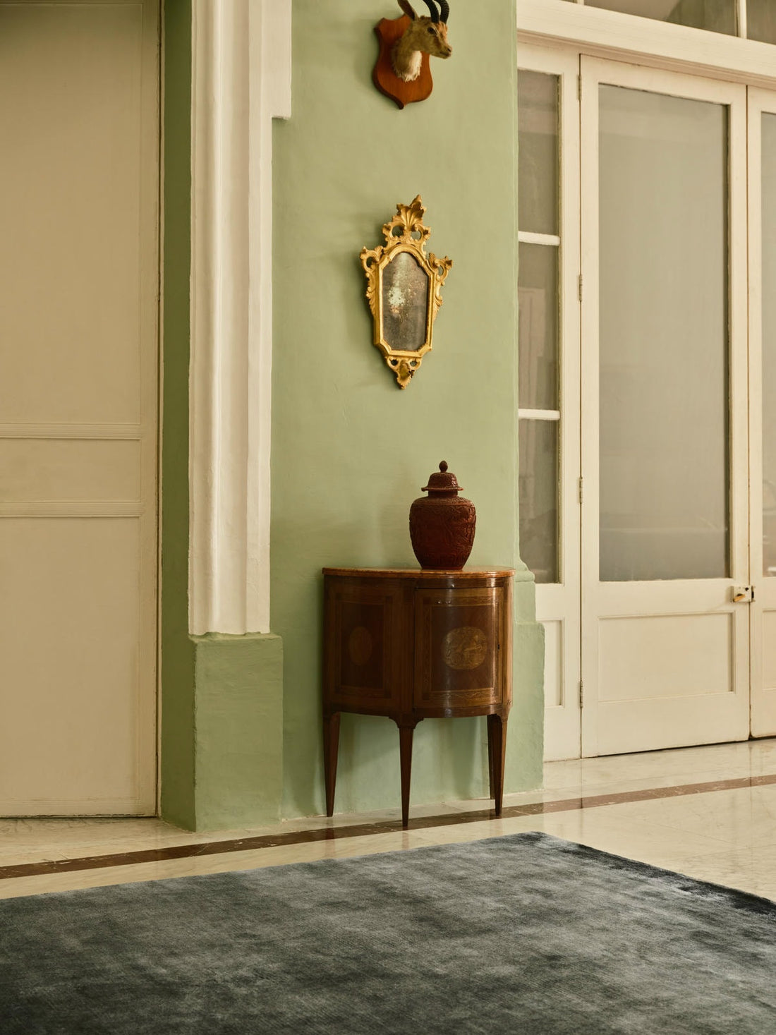 COLOUR IN RESIDENCE | SHEARED MOHAIR AEGEAN