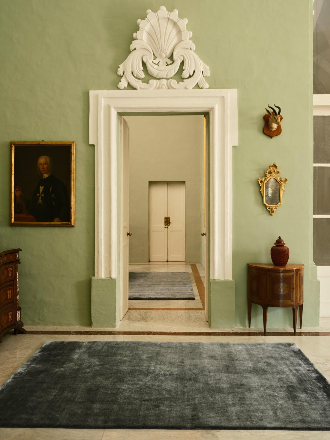 COLOUR IN RESIDENCE | SHEARED MOHAIR AEGEAN