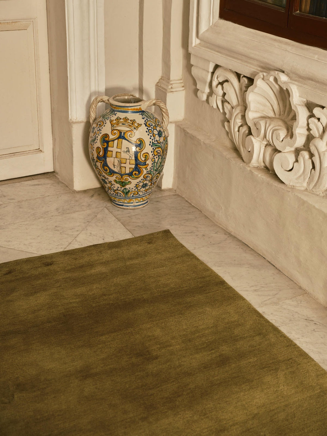 COLOUR IN RESIDENCE | SHEARED MOHAIR OLIVE