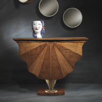 CARPANELLI | ALI DI FARFALLA CONSOLE IN BRIARWOOD AND WALNUT
