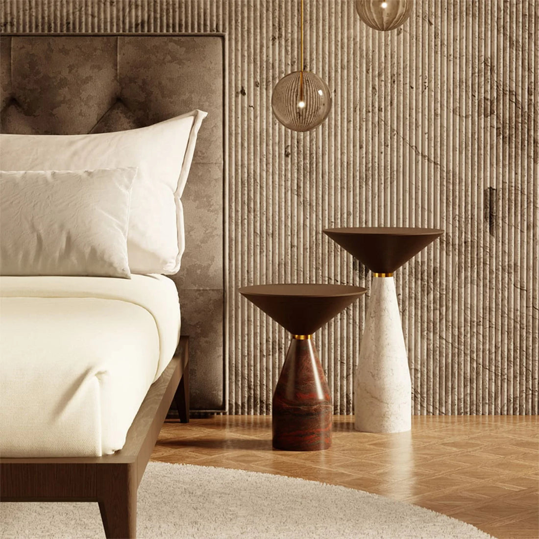 MORELATO | CINO SMALL RED MARBLE TABLE