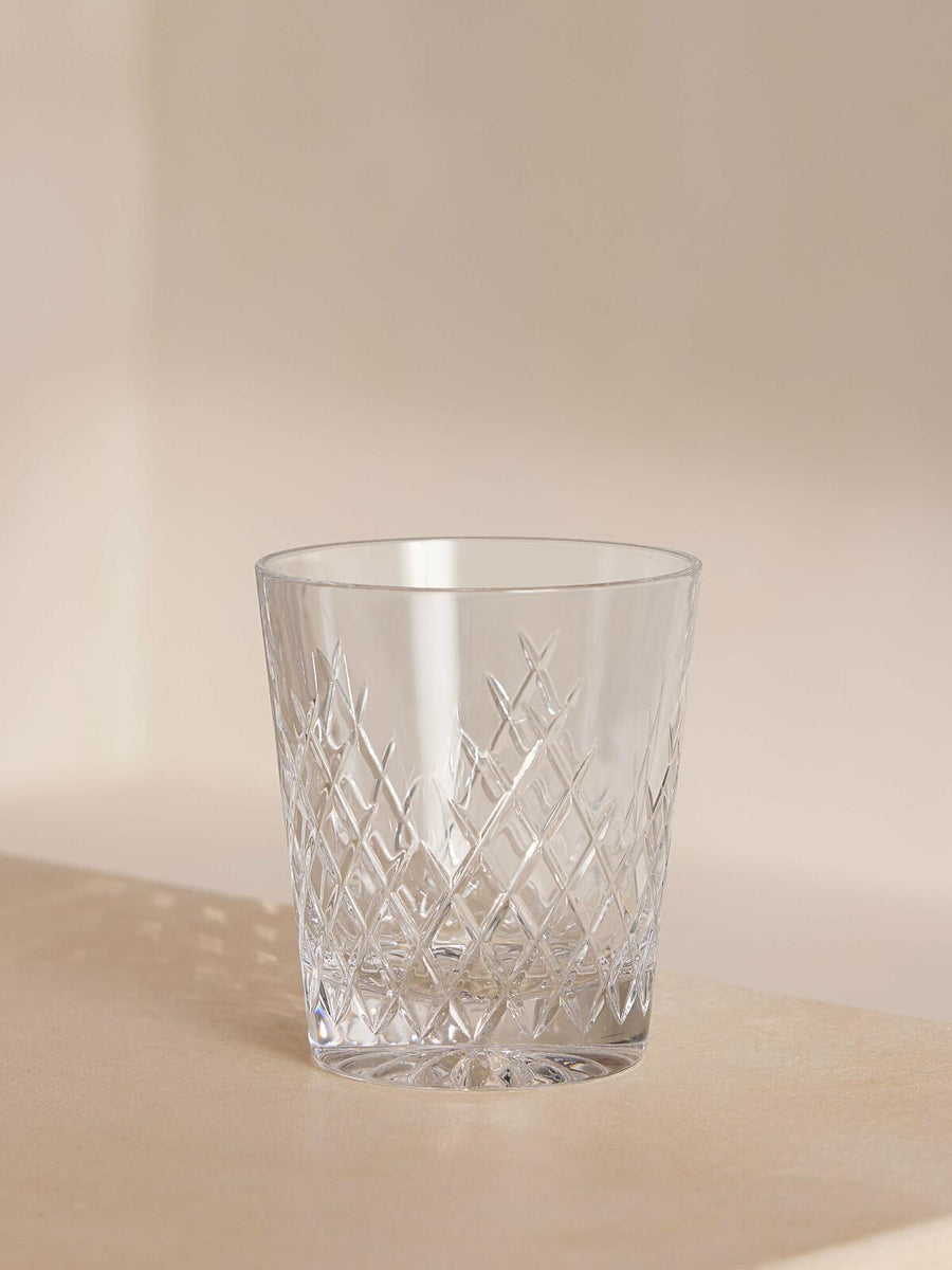 BARWELL CUT CRYSTAL ROCKS GLASS | SET OF FOUR