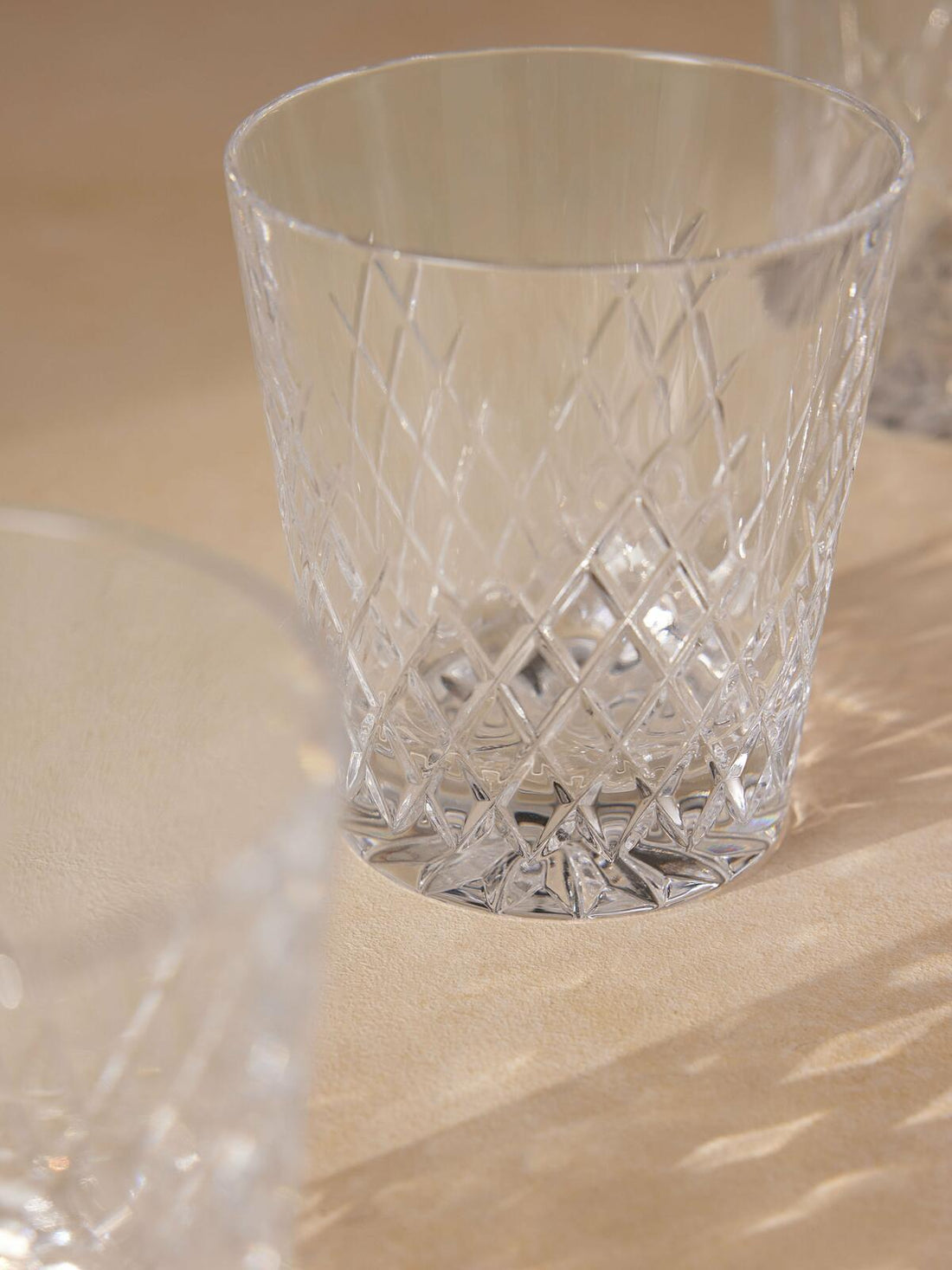 BARWELL CUT CRYSTAL ROCKS GLASS | SET OF FOUR