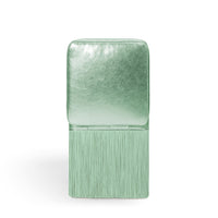 LORENZA BOZZOLI COUTURE | LILLY GLEAMING LIGHT GREEN LEATHER CHAIR