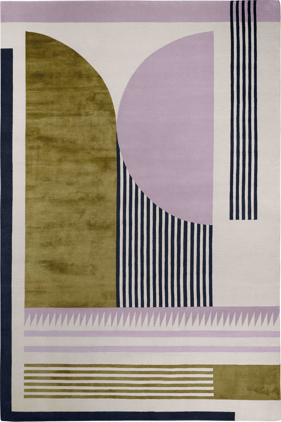 The Rug Company Future Forms Forma Handknotted Wool & Silk Rug Custom