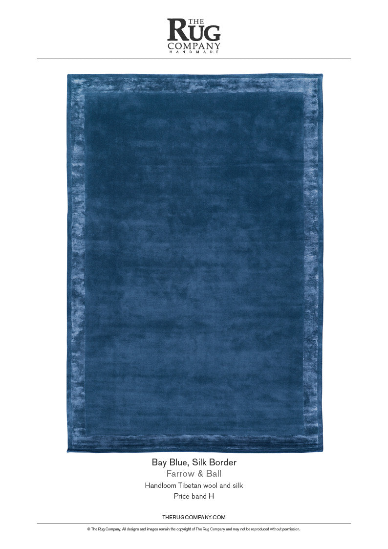 FARROW AND BALL | BAY BLUE SILK BORDER