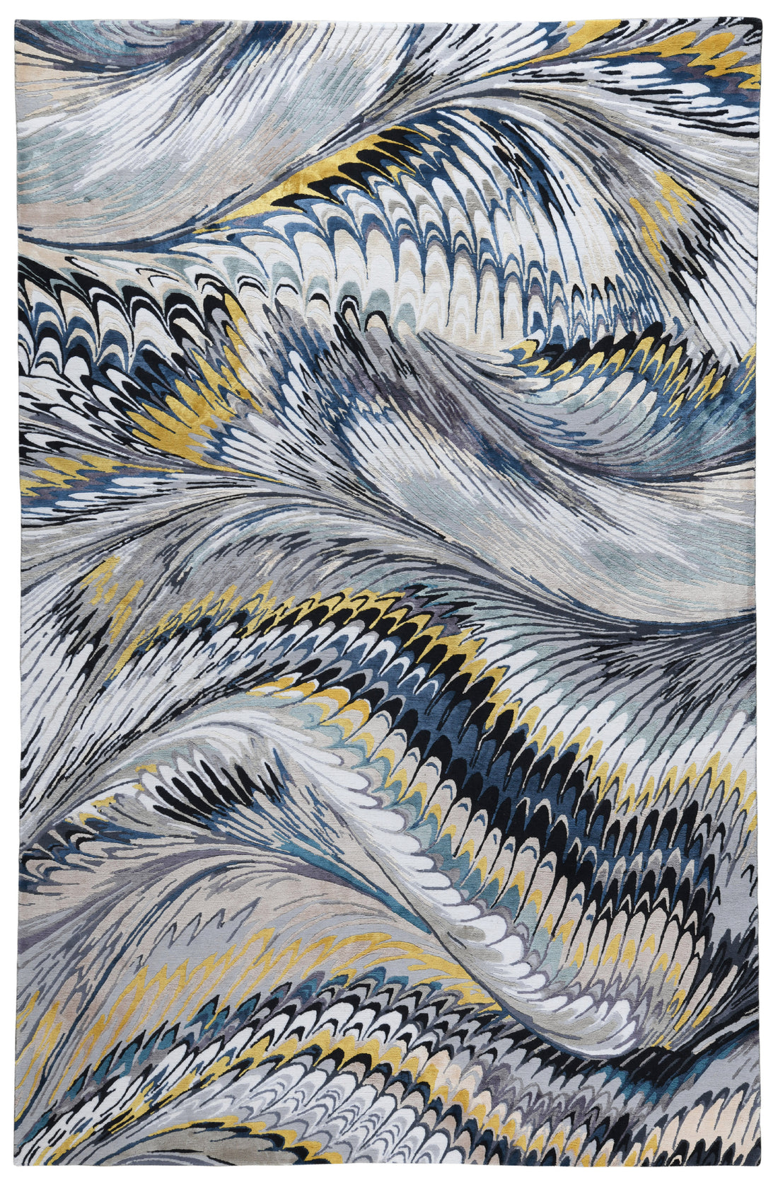 MARY KATRANTZOU | FEATHER MARBLE | MIDNIGHT
