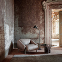 GHIDINI 1961 | FLO BEIGE LEATHER ARMCHAIR