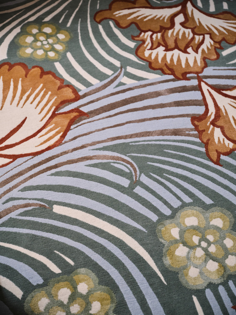The Rug Company Liberty Hana Lacquer Handknotted Wool & Silk Rug