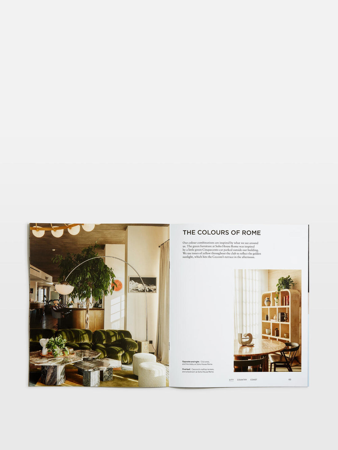 Soho home City Country Coast book
Hardback publication. Linen-bound cover. Recipes, cocktails, Soho House interiors.
