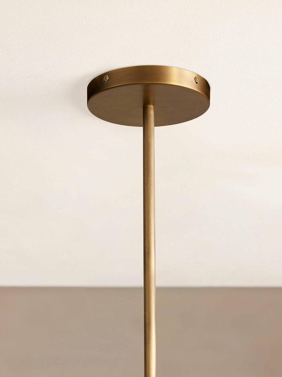 Seed Chandelier by Soho Home. Cluster of bisected orbs in hand-applied patinated brass. Inspired by Soho House.