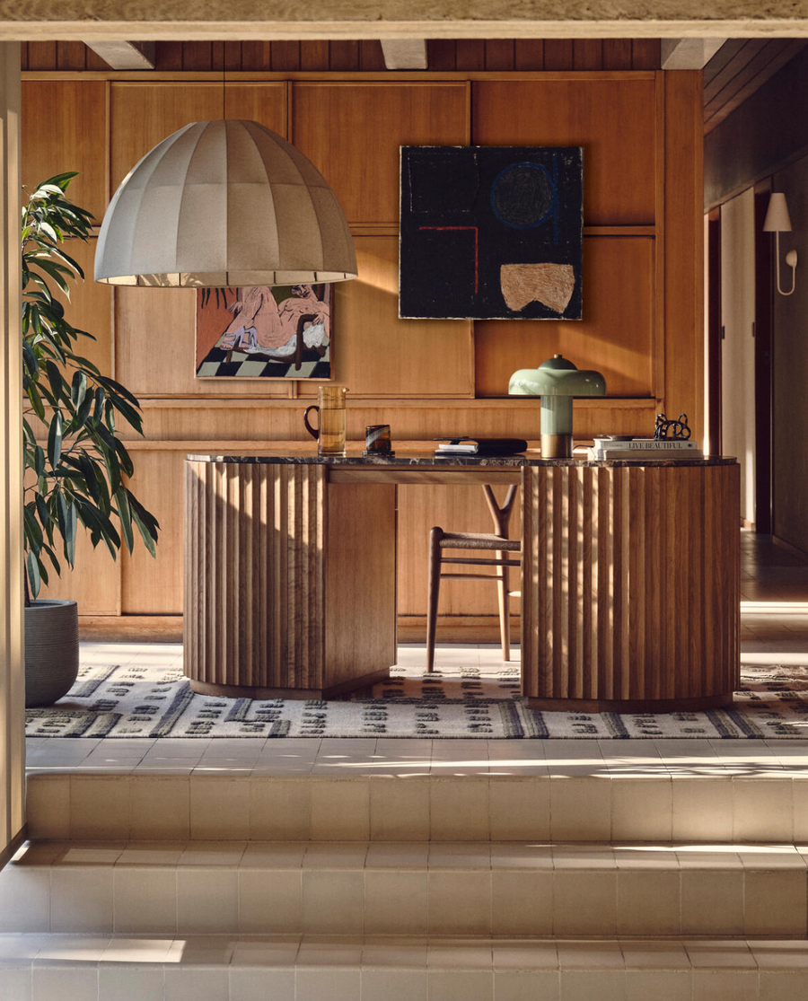 RAILTON DESK | DARK EMPERADOR MARBLE
