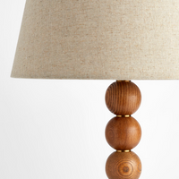Soho Home Bead Timber Table Lamp Cream