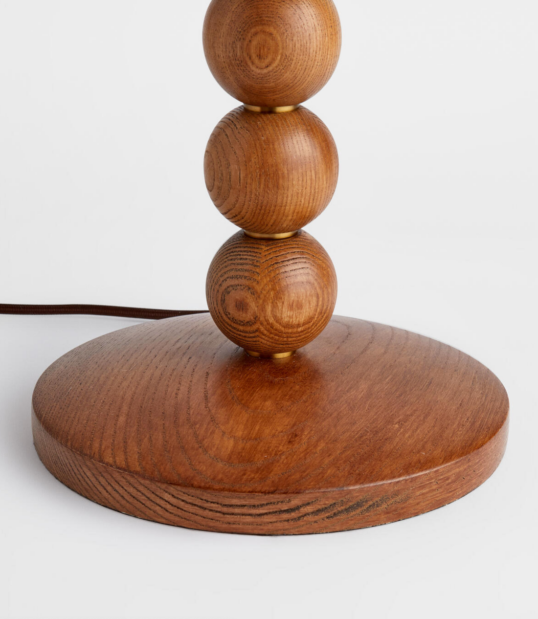 Soho Home Bead Timber Table Lamp Cream