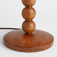 Soho Home Bead Timber Table Lamp Cream