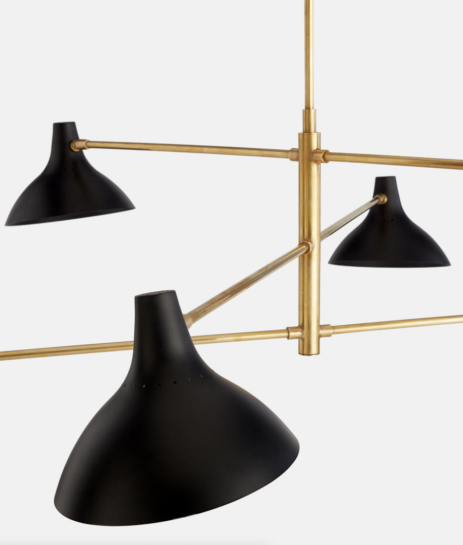 OLIVER MID CENTURY CHANDELIER