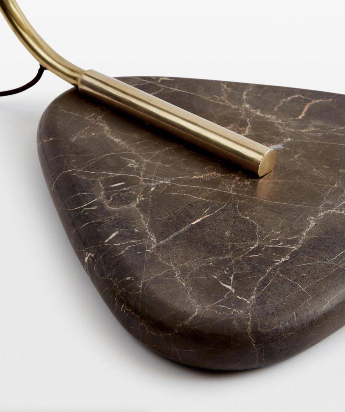 Soho Home Lina Floor Lamp. Made of leather, brass and marble