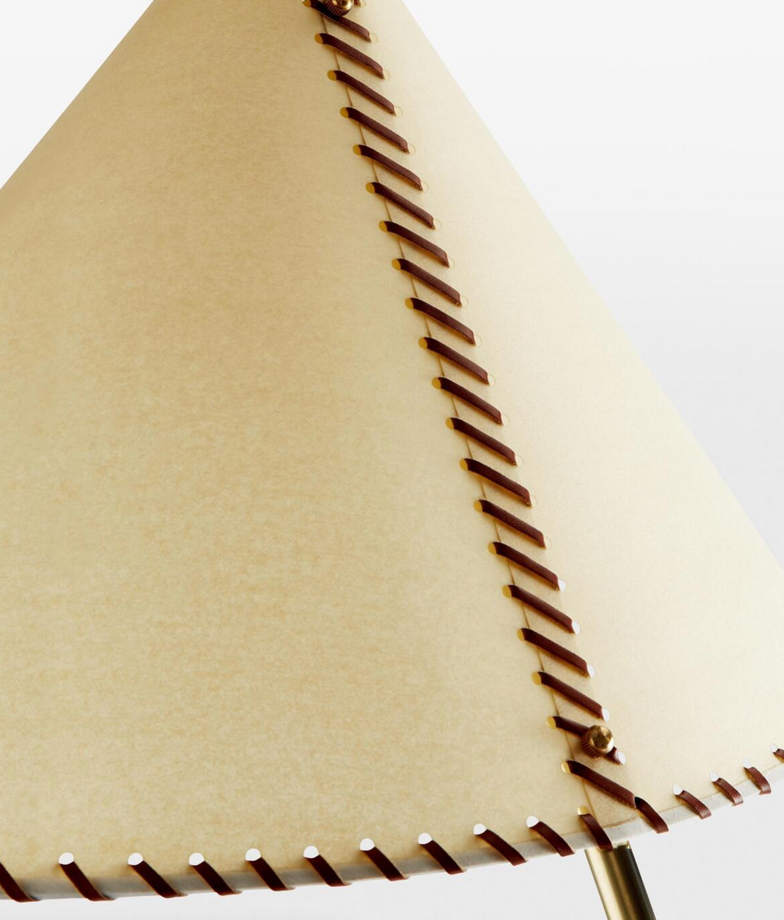 Soho Home Lina Floor Lamp. Made of leather, brass and marble