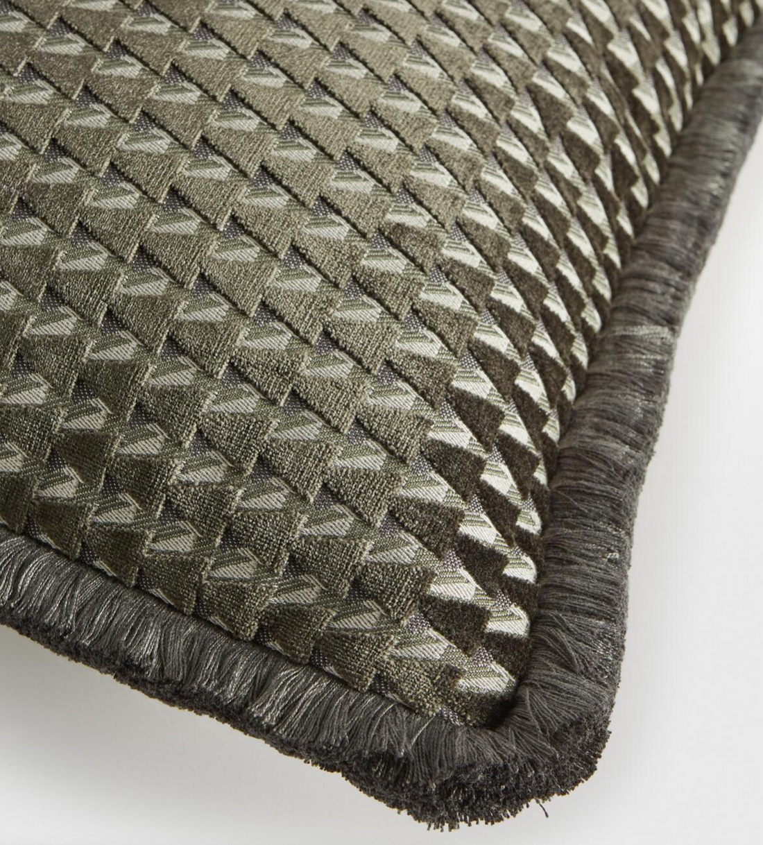 Soho Home Charis Small Square Velvet Charcoal
