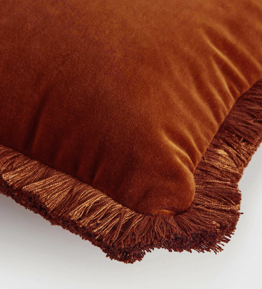 MARGEAUX OBLONG CUSHION | RUST