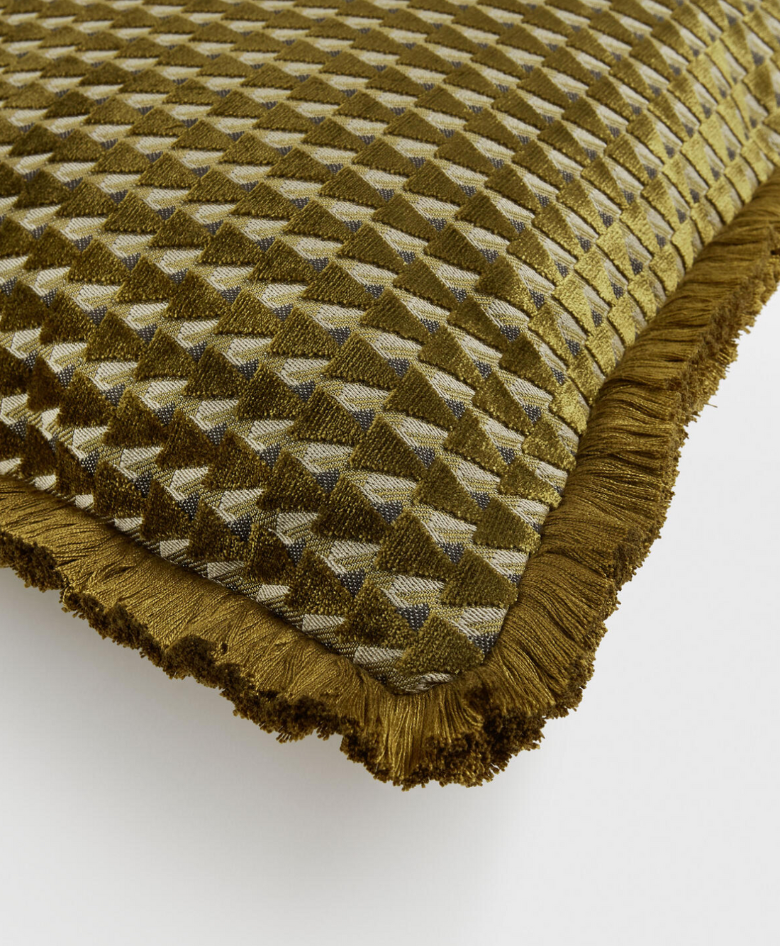 CHARIS LARGE SQUARE CUSHION | OCHRE