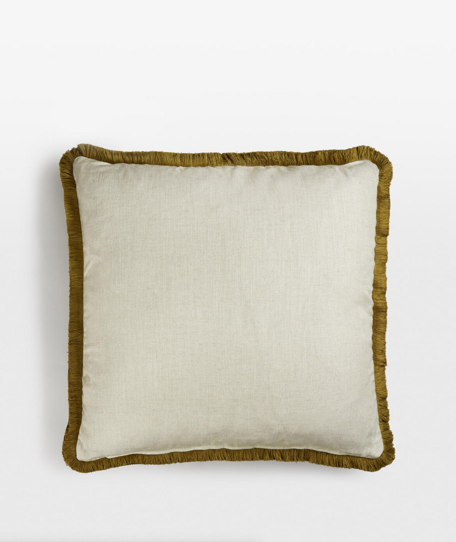 CHARIS LARGE SQUARE CUSHION | OCHRE