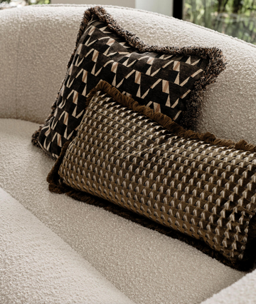CHARIS OBLONG CUSHION | OCHRE