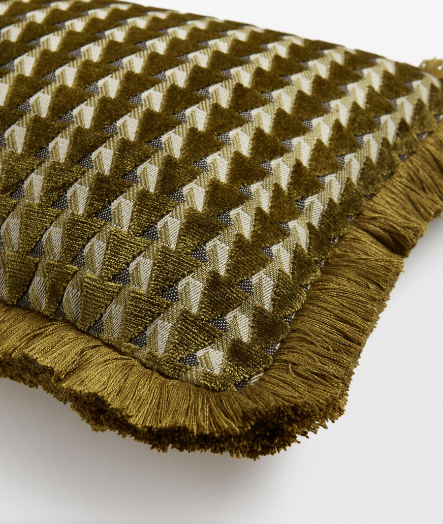CHARIS OBLONG CUSHION | OCHRE