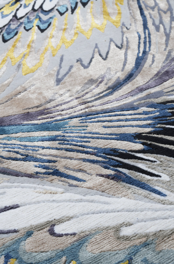 MARY KATRANTZOU | FEATHER MARBLE | MIDNIGHT