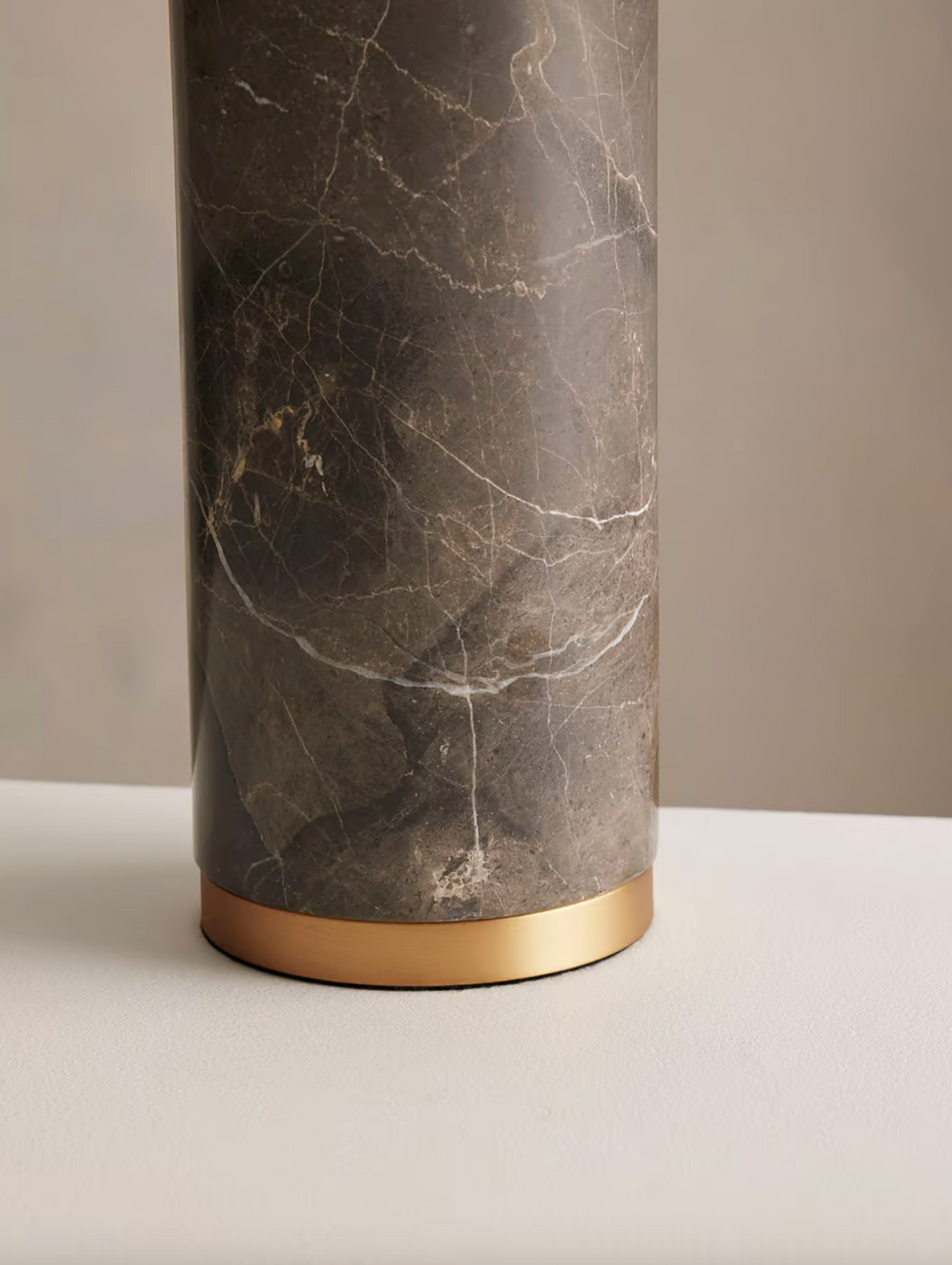 REMI STONE TABLE LAMP | BROWN MEDIUM