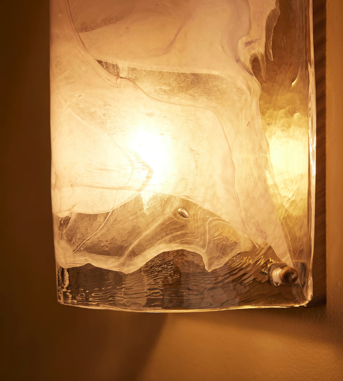 Soho Home. Venetian glass wall light, wall sconce. Handmade in Italy, real brass accents. Inspired by Soho House.