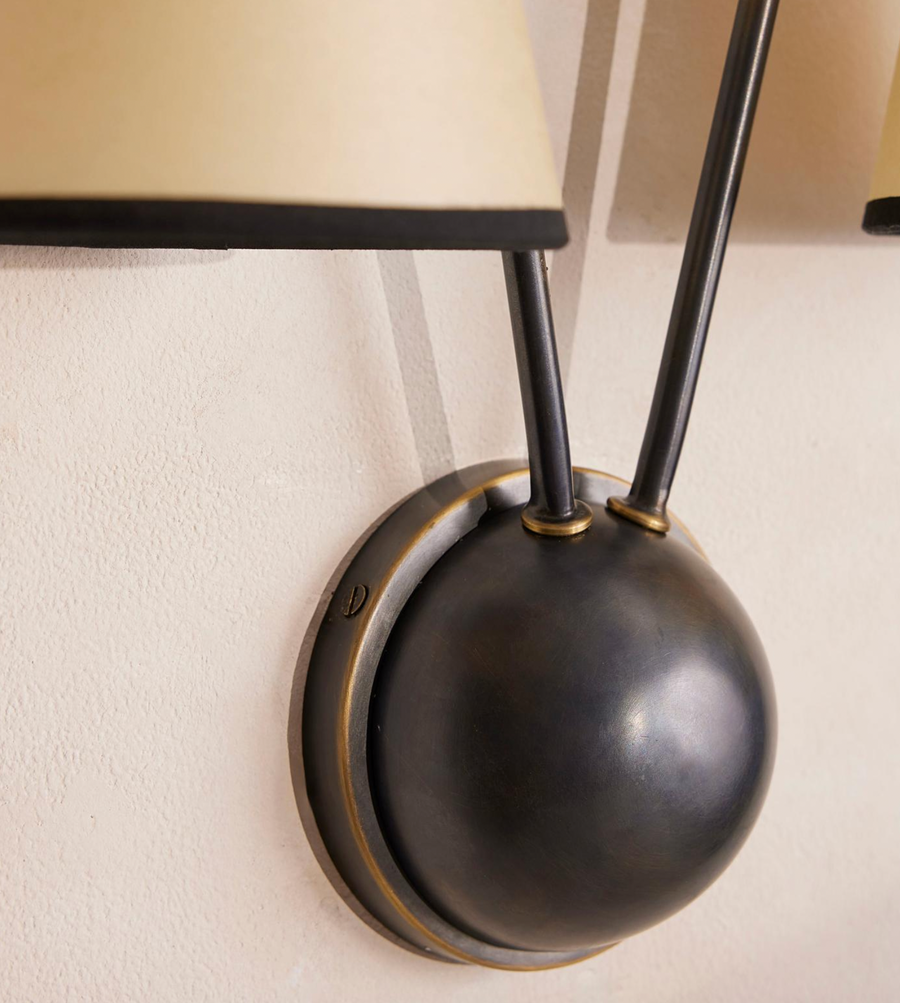 CLARK WALL LIGHT | BLACKENED BRASS