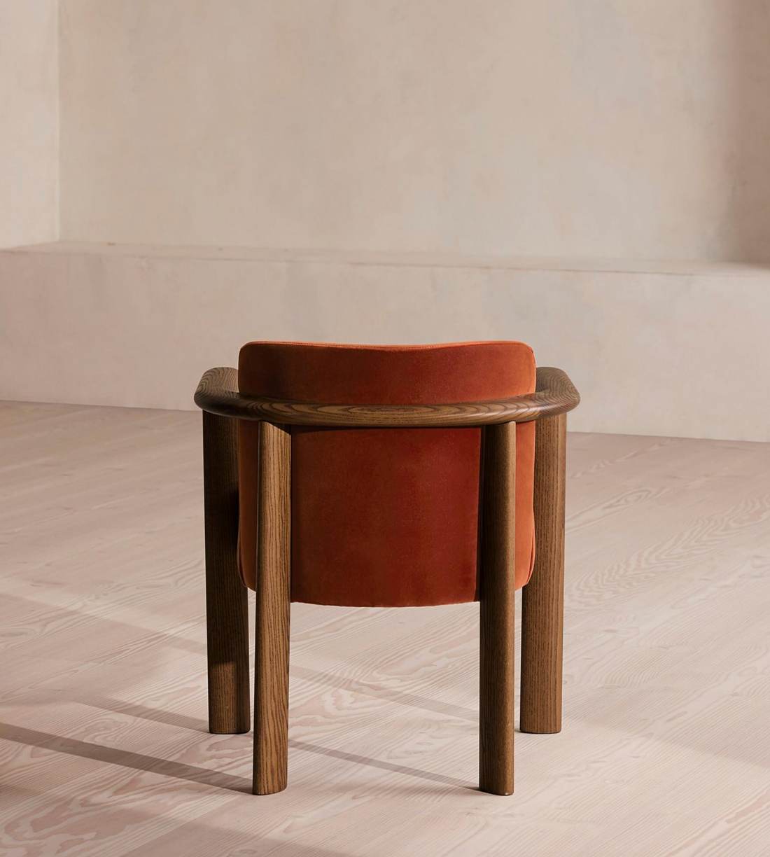 ARIA DINING CHAIR | VELVET | RUST