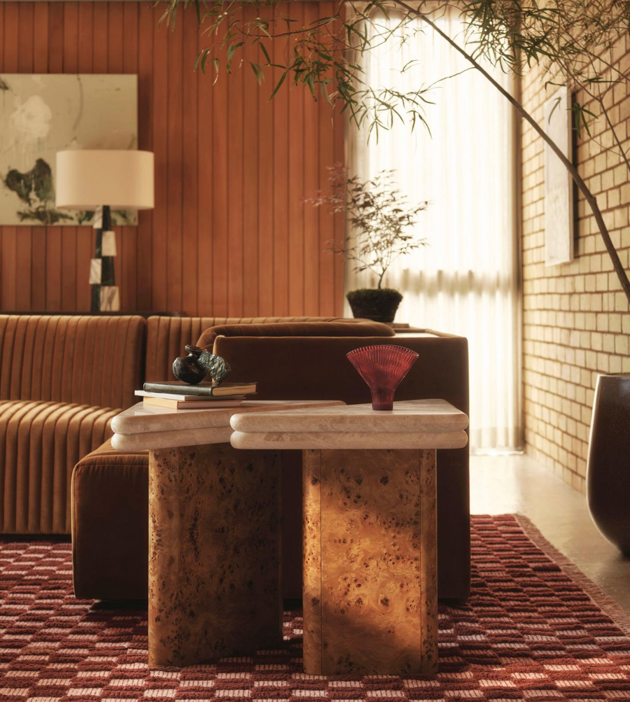 GIA SIDE TABLE SET | ROYA DIANA MARBLE