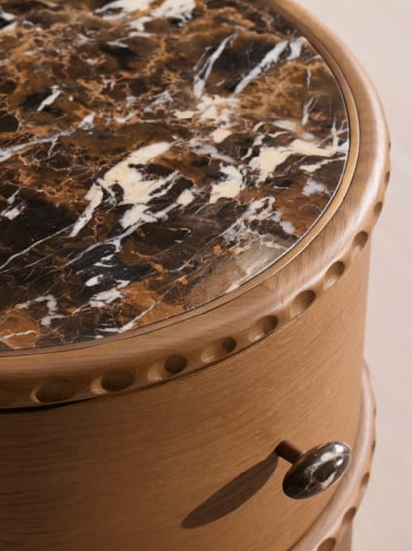 PIETRO BEDSIDE TABLE | MICHELANGELO MARBLE