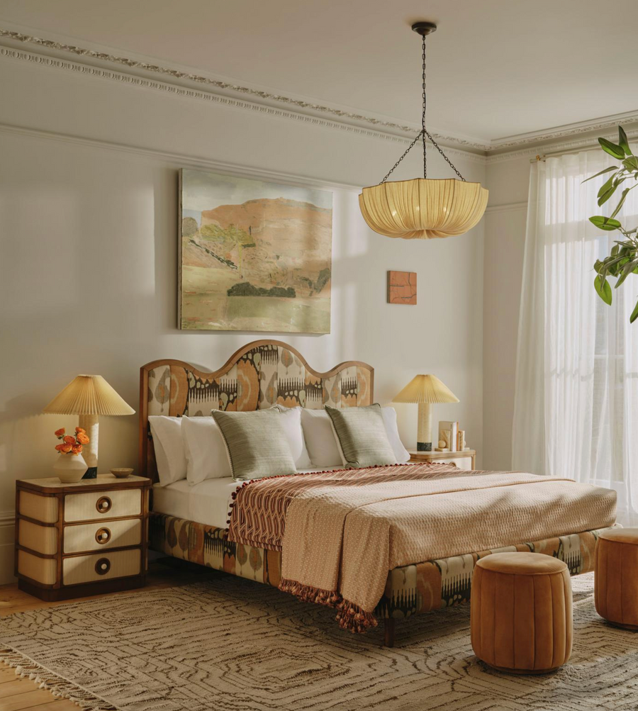 CORA BEDSIDE TABLE, ROYAL DIANA MARBLE