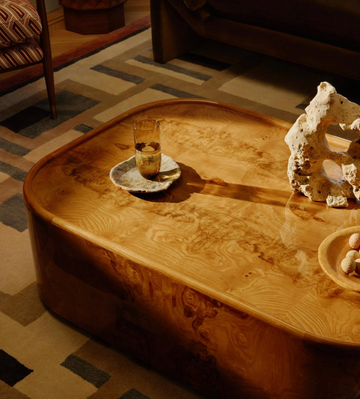 DAWSON COFFEE TABLE,  OLIVE ASH BURL