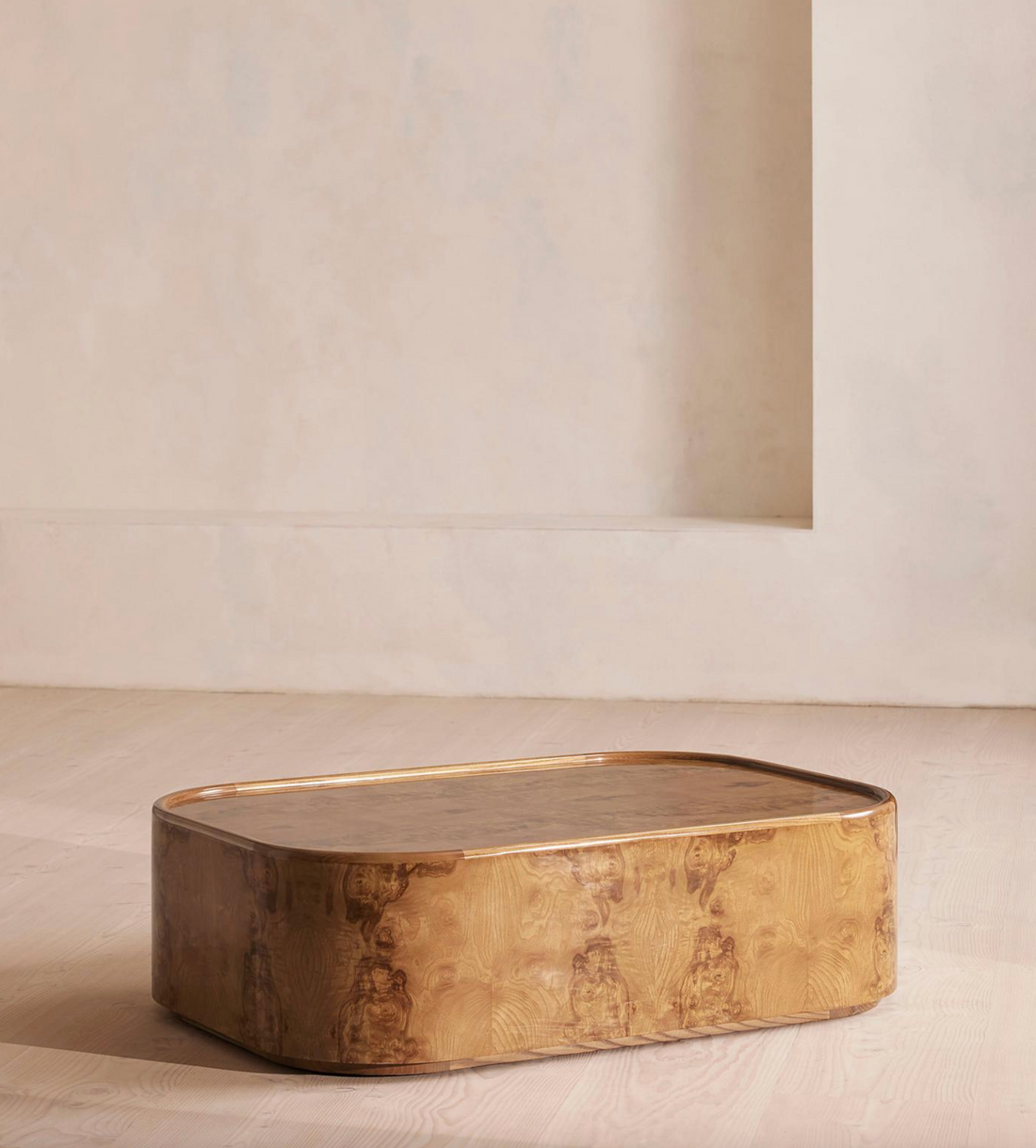 DAWSON COFFEE TABLE,  OLIVE ASH BURL