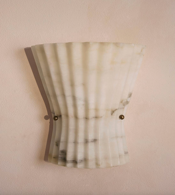 MALLORY WALL LIGHT, ALABASTER