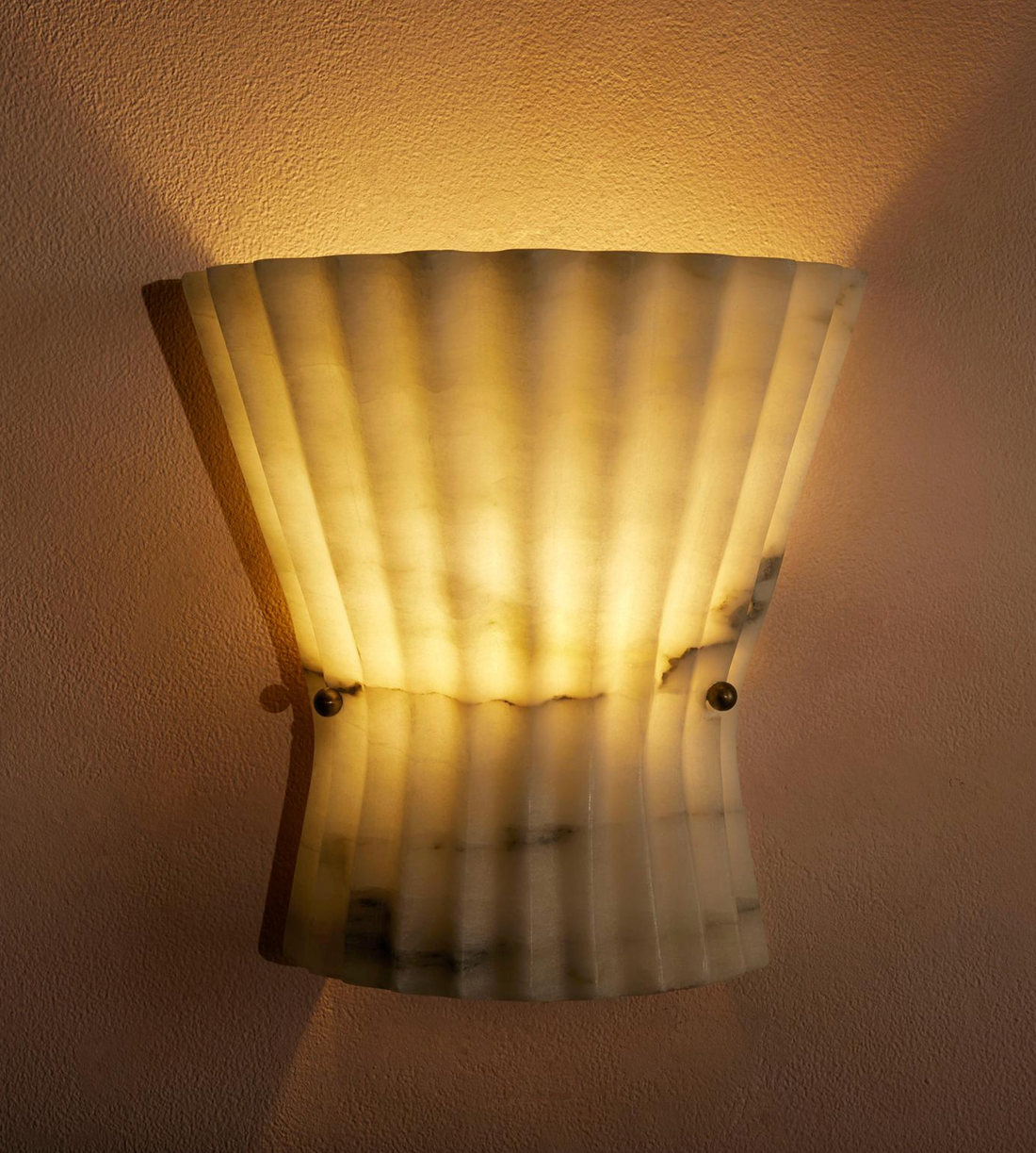 MALLORY WALL LIGHT, ALABASTER