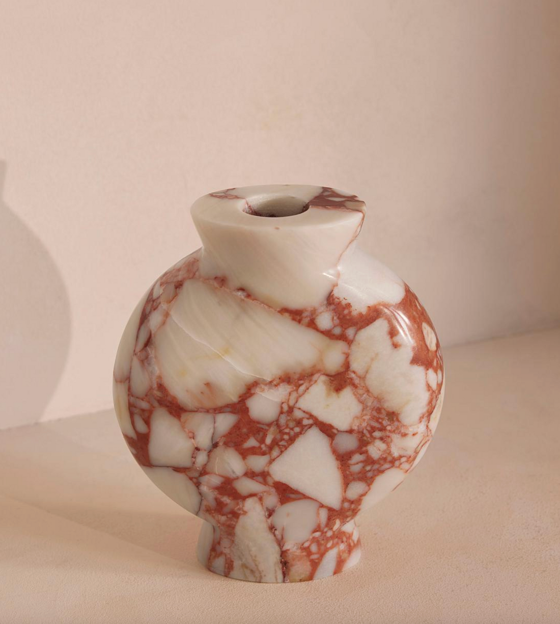SESSO VASE, WIDE, RED BULGARI