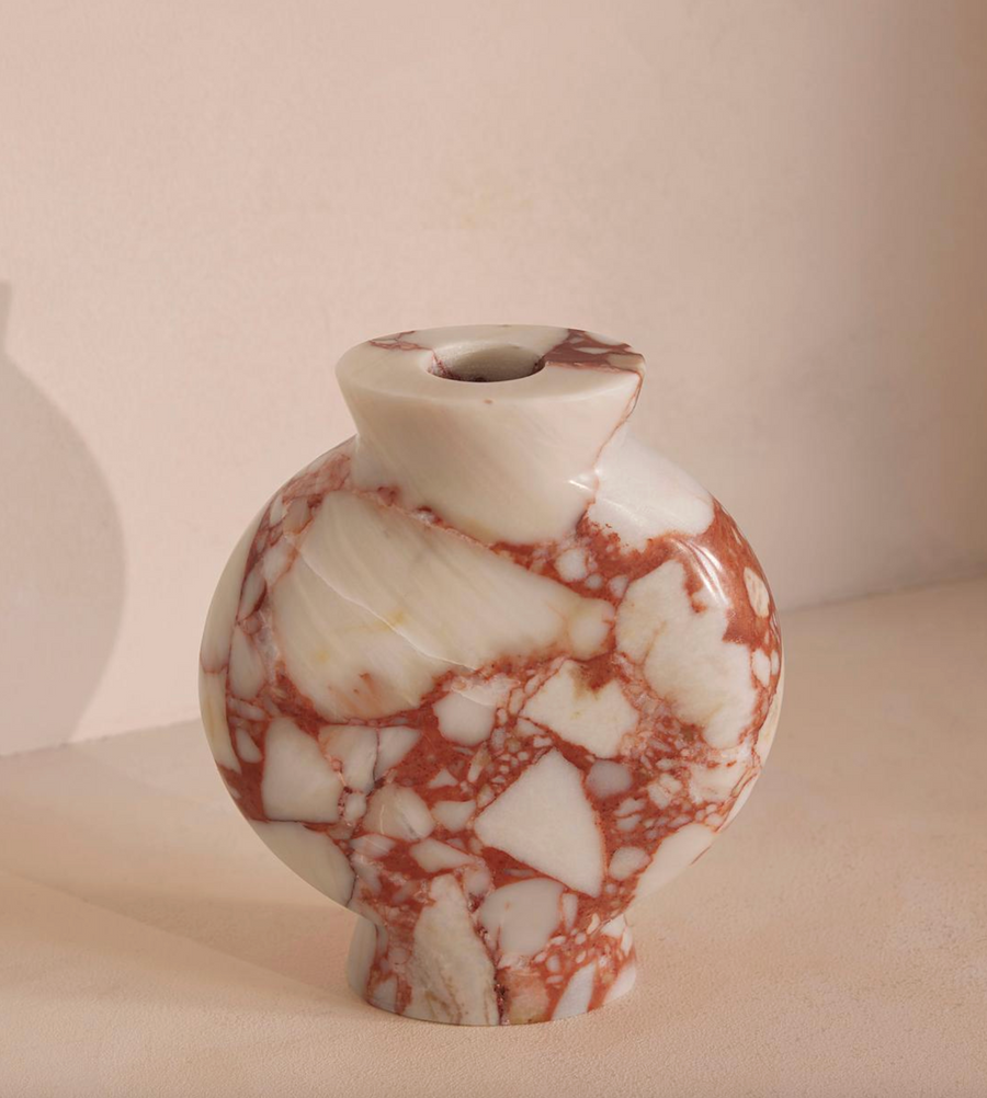 SESSO VASE, WIDE, RED BULGARI
