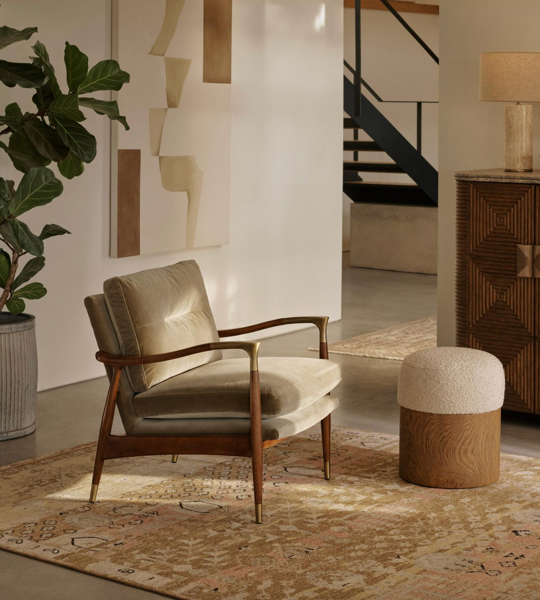 THEODORE ARMCHAIR, LICHEN
