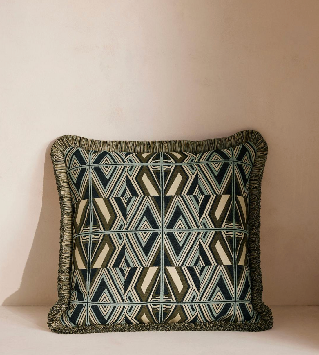ASPEN SQUARE CUSHION | OLIVE