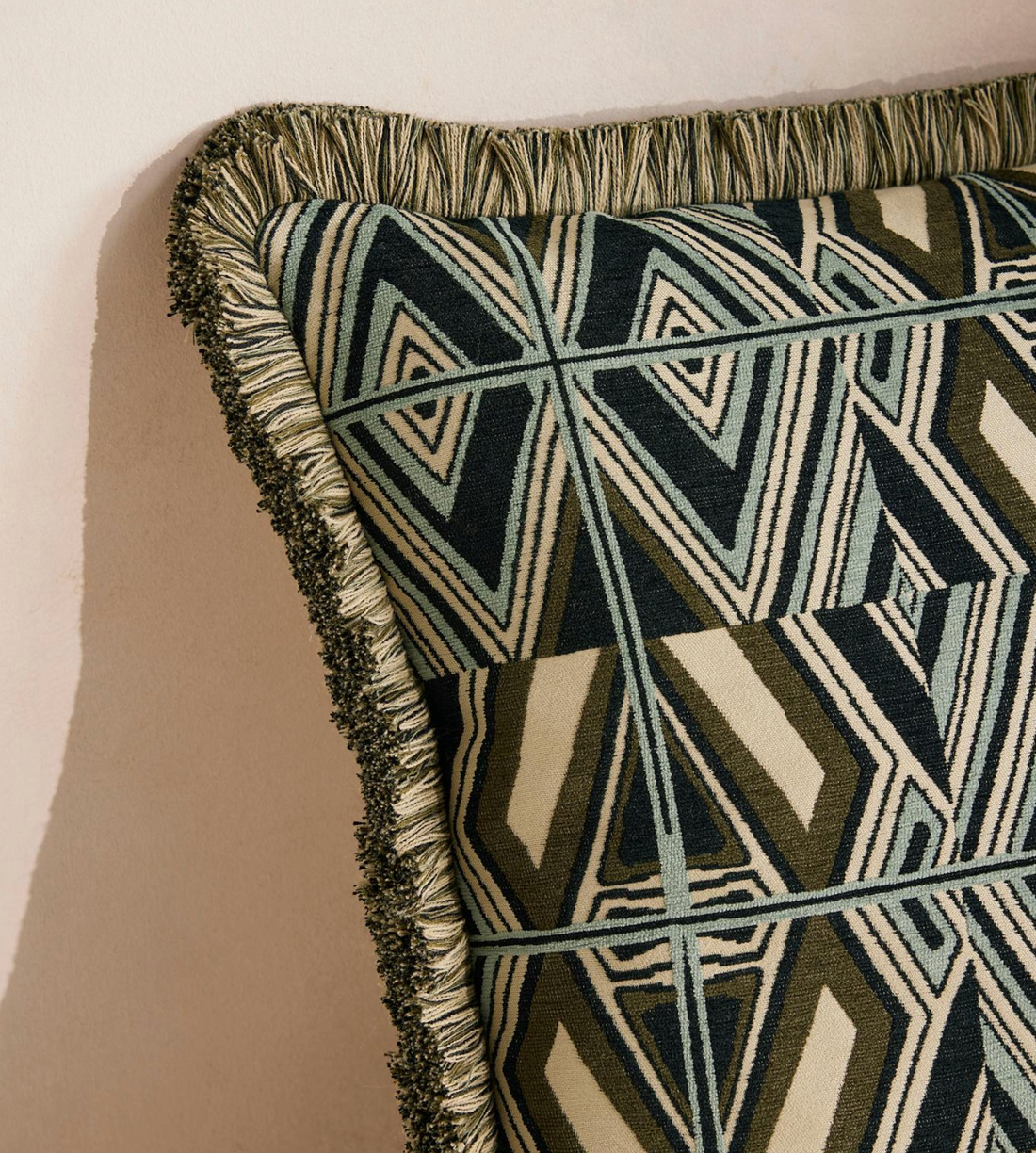 ASPEN SQUARE CUSHION | OLIVE