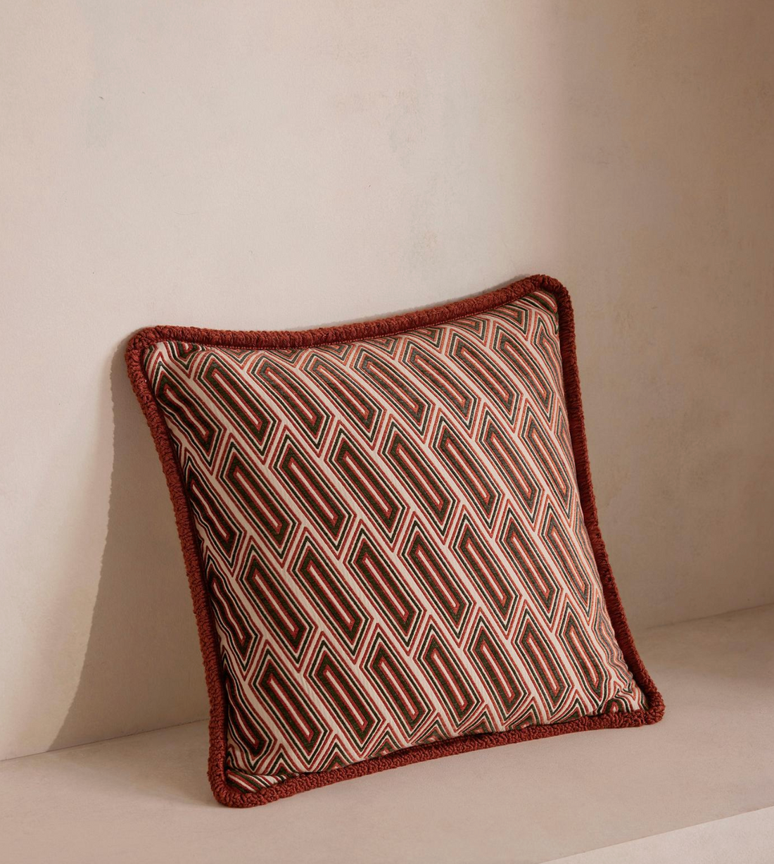 VENDE SQUARE CUSHION | RUST